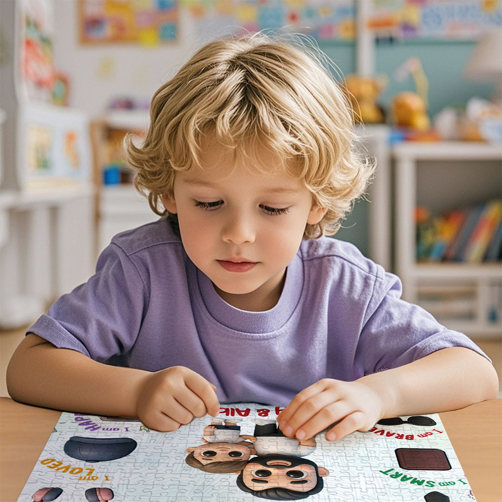 Custom Action Figure Jigsaw Puzzle Personalized - HAPPY BIRTHDAY | Gift For Grandkid - Gift for Kids - Trendy 2025 New 2025- Personalized Puzzle