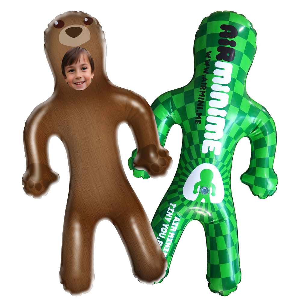 Custom Inflatable Minime Cute Bear Balloon For Kids Personalized Air Minime Doll - MyFaceSocksAU
