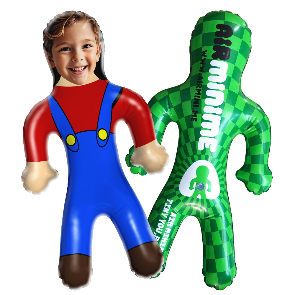 Custom Inflatable Minime Balloon With Face Personalized Blow Up Dolls for Super Him/Kids - MyFaceSocksAU