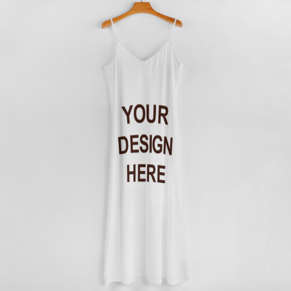 Custom Your Design Sling Hawaiian Style Long Dress Colorful Gift - MyFaceSocksAU
