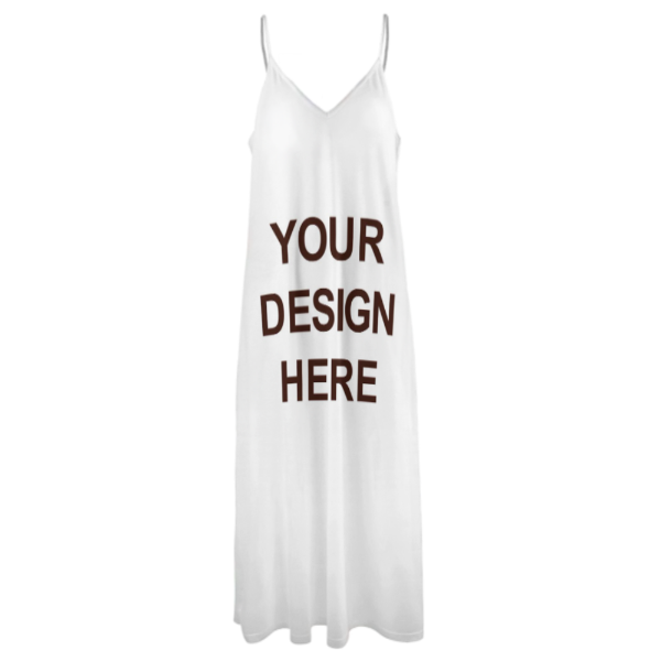 Custom Your Design Sling Hawaiian Style Long Dress Colorful Gift - MyFaceSocksAU
