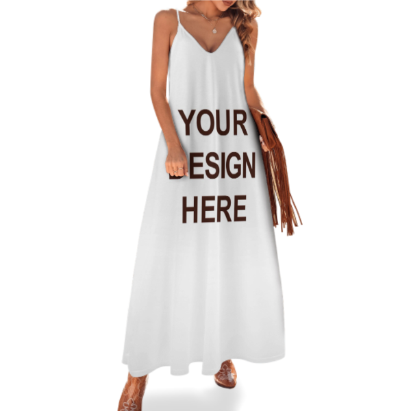 Custom Your Design Sling Hawaiian Style Long Dress Colorful Gift - MyFaceSocksAU