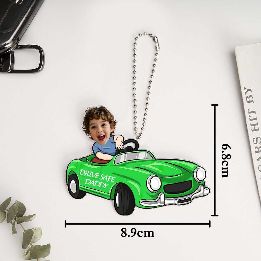 Father's Day Gifts Personalized Custom Car Acrylic Drive Safe Daddy Ornament