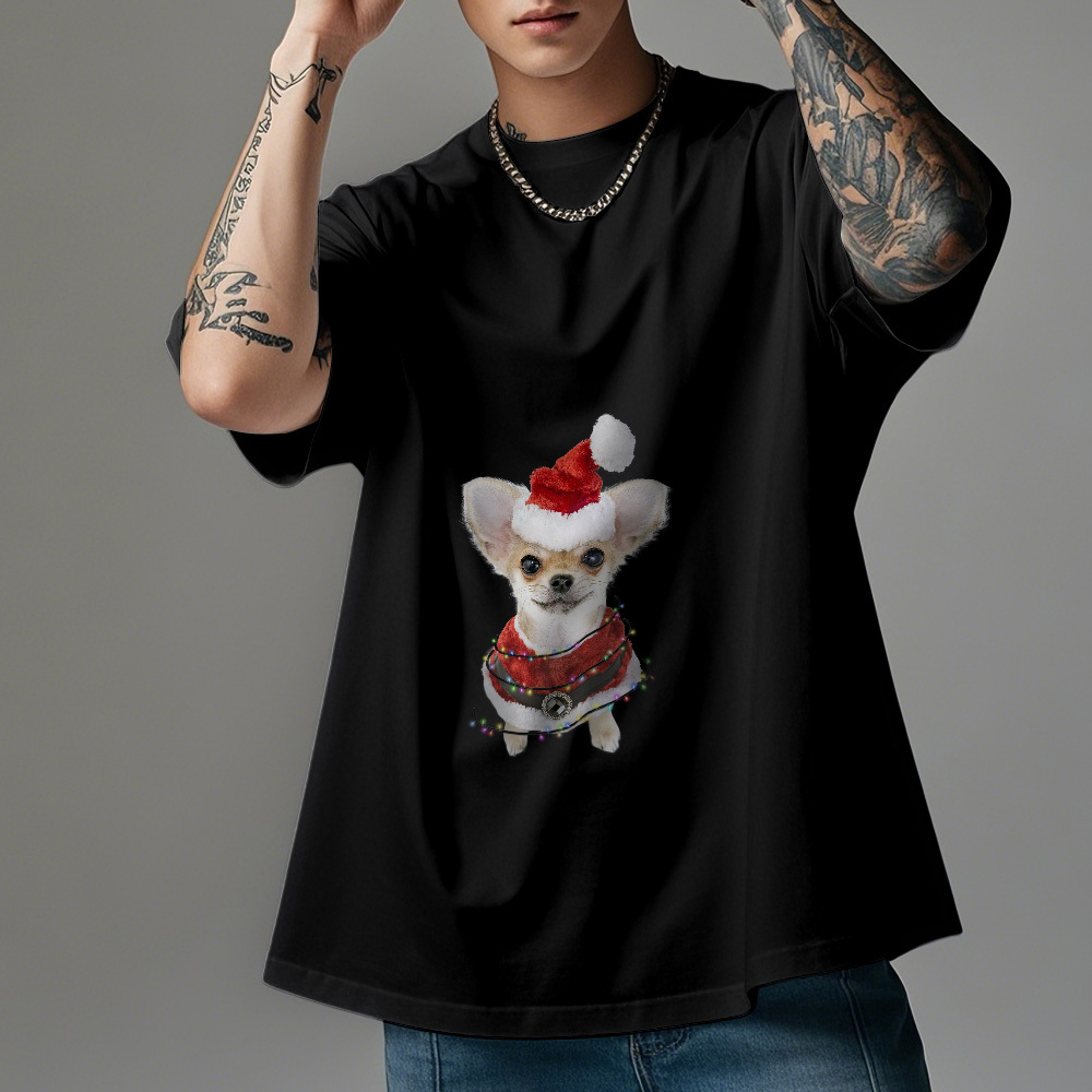 Personalized Photo Vintage T-shirts Christmas Theme T-shirt Lantern Vintage T-Shirt - MyFaceSocksAU