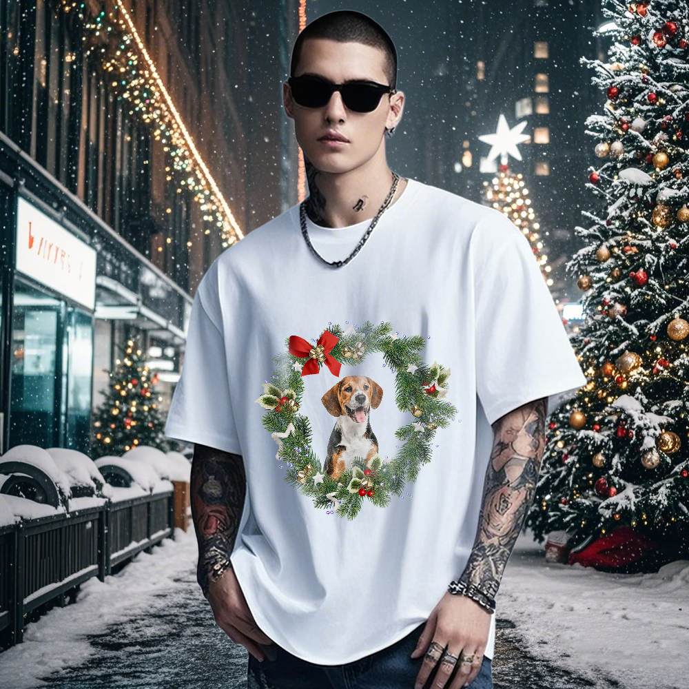 Personalized Photo Vintage T-shirts Christmas Theme T-shirt Lantern Vintage T-Shirt - MyFaceSocksAU