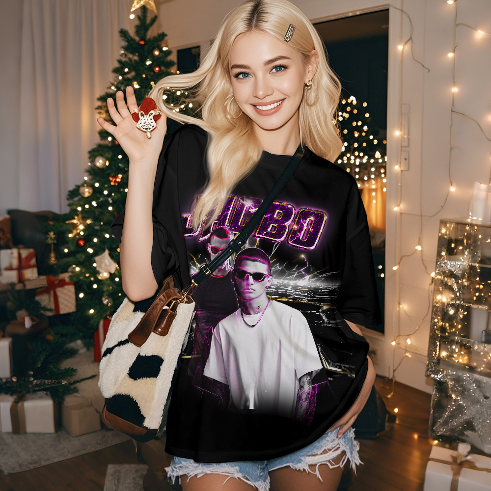 Personalized Retro Fashion Tee Custom Photo Christmas Gift with Vintage Style - MyFaceSocksAU