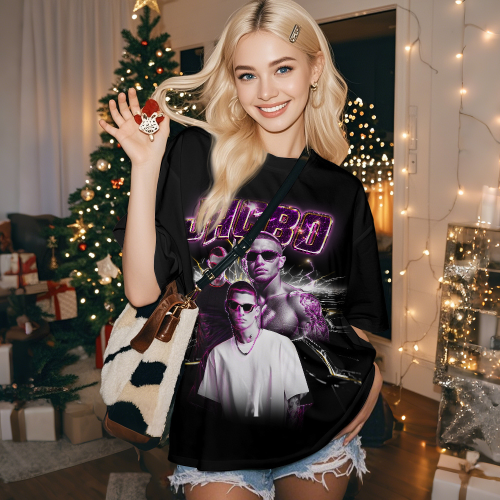 Personalized Retro Fashion Tee Custom Photo Christmas Gift with Vintage Style - MyFaceSocksAU