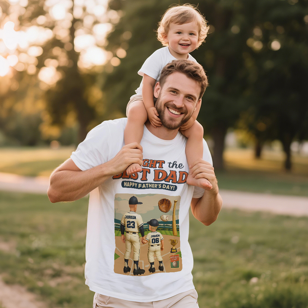 Custom Fathers Day Gift Photo Vintage T-shirts Face T Shirt Personalized Gift for Dad - MyFaceSocksAU