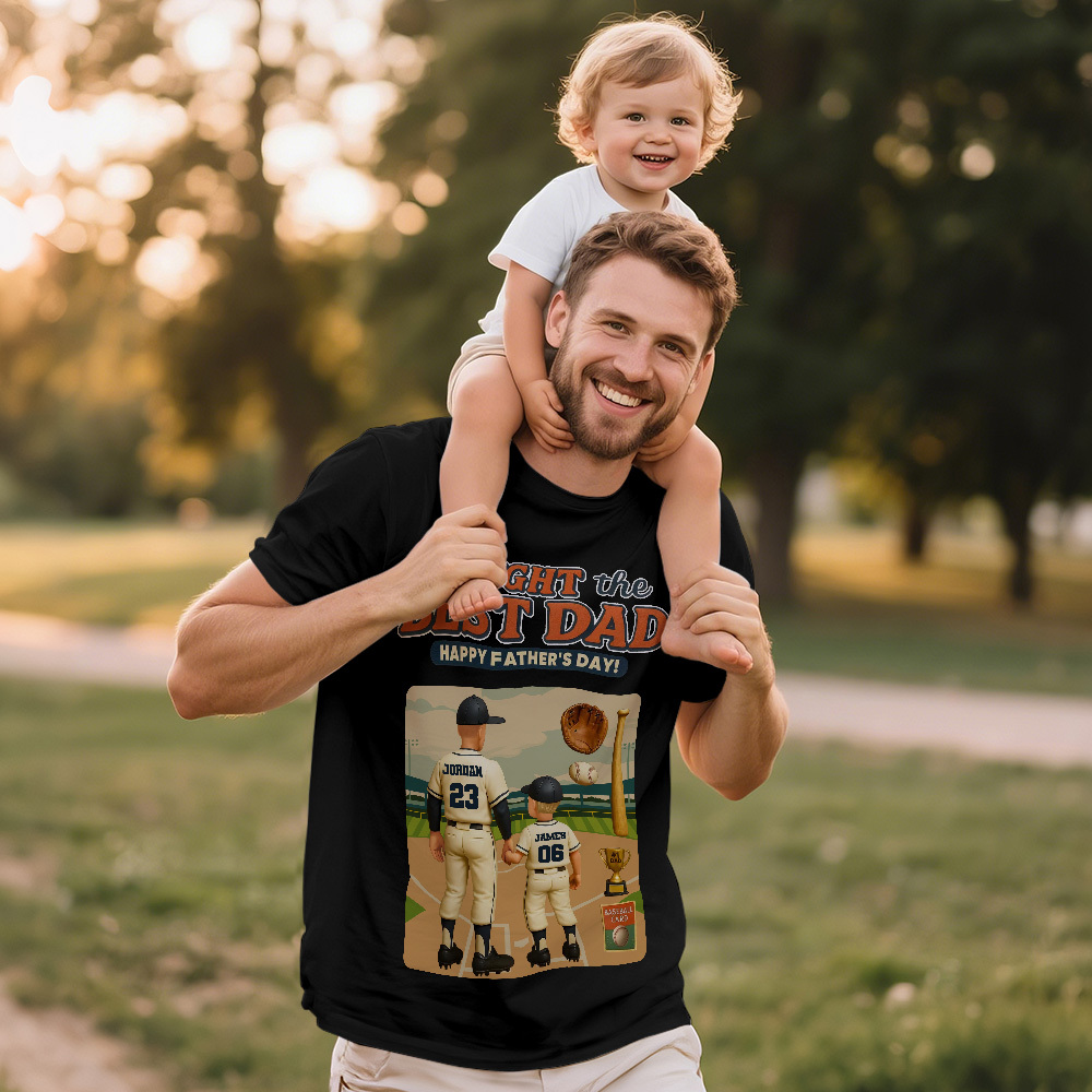 Custom Fathers Day Gift Photo Vintage T-shirts Face T Shirt Personalized Gift for Dad - MyFaceSocksAU