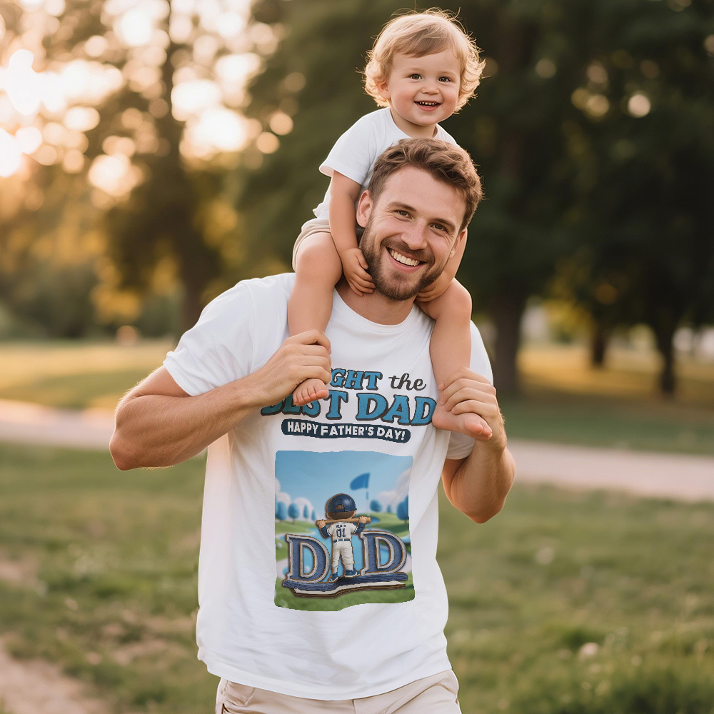 Custom Fathers Day Gift Photo Vintage T-shirts Face T Shirt Personalized Gift for Dad - MyFaceSocksAU