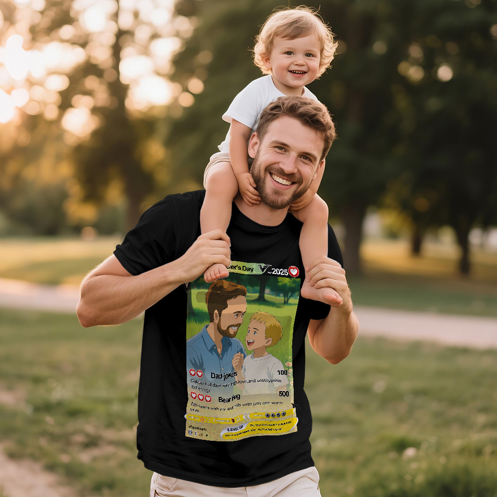 Custom Fathers Day Photo Vintage T-shirts Face T Shirt Personalized Gift for Dad - MyFaceSocksAU