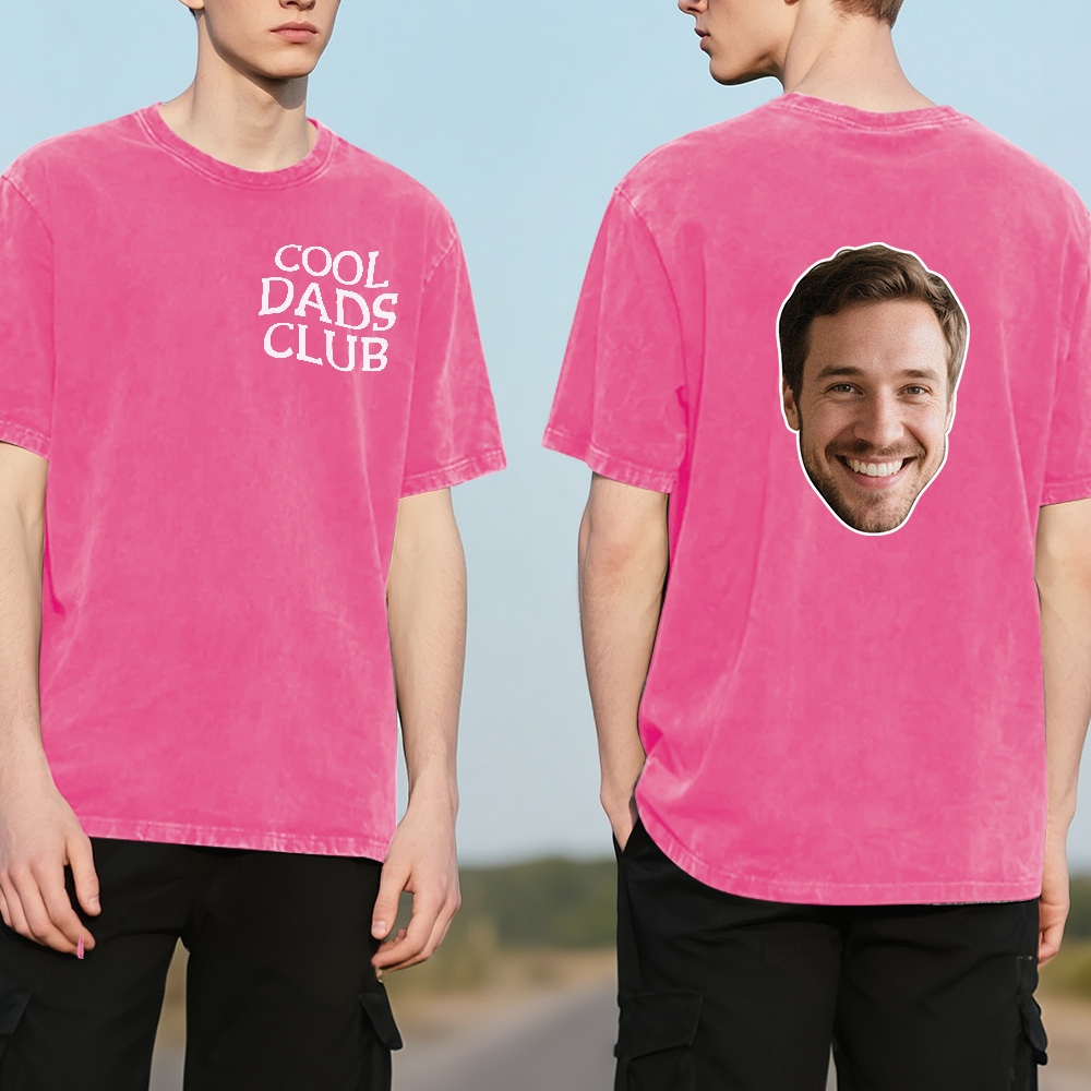 Custom Face Mash T-Shirt Personalized Photo Multicolor Dad Funny Shirt Gift  For Farthers Day - MyFaceSocksAU