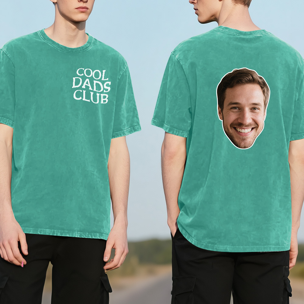 Custom Face Mash T-Shirt Personalized Photo Multicolor Dad Funny Shirt Gift  For Farthers Day - MyFaceSocksAU