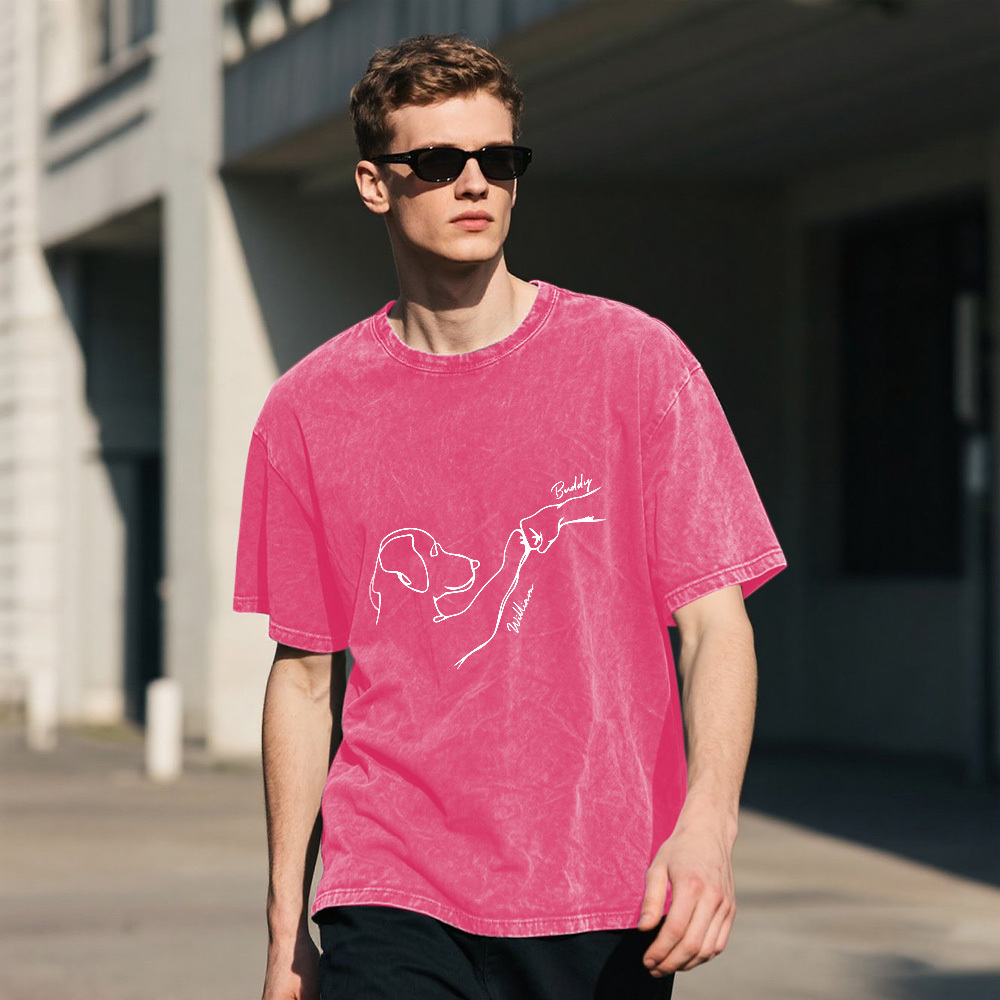 Custom Pet Name Mash T-Shirt Personalized Multicolor Dad Funny Shirt Gift - MyFaceSocksAU