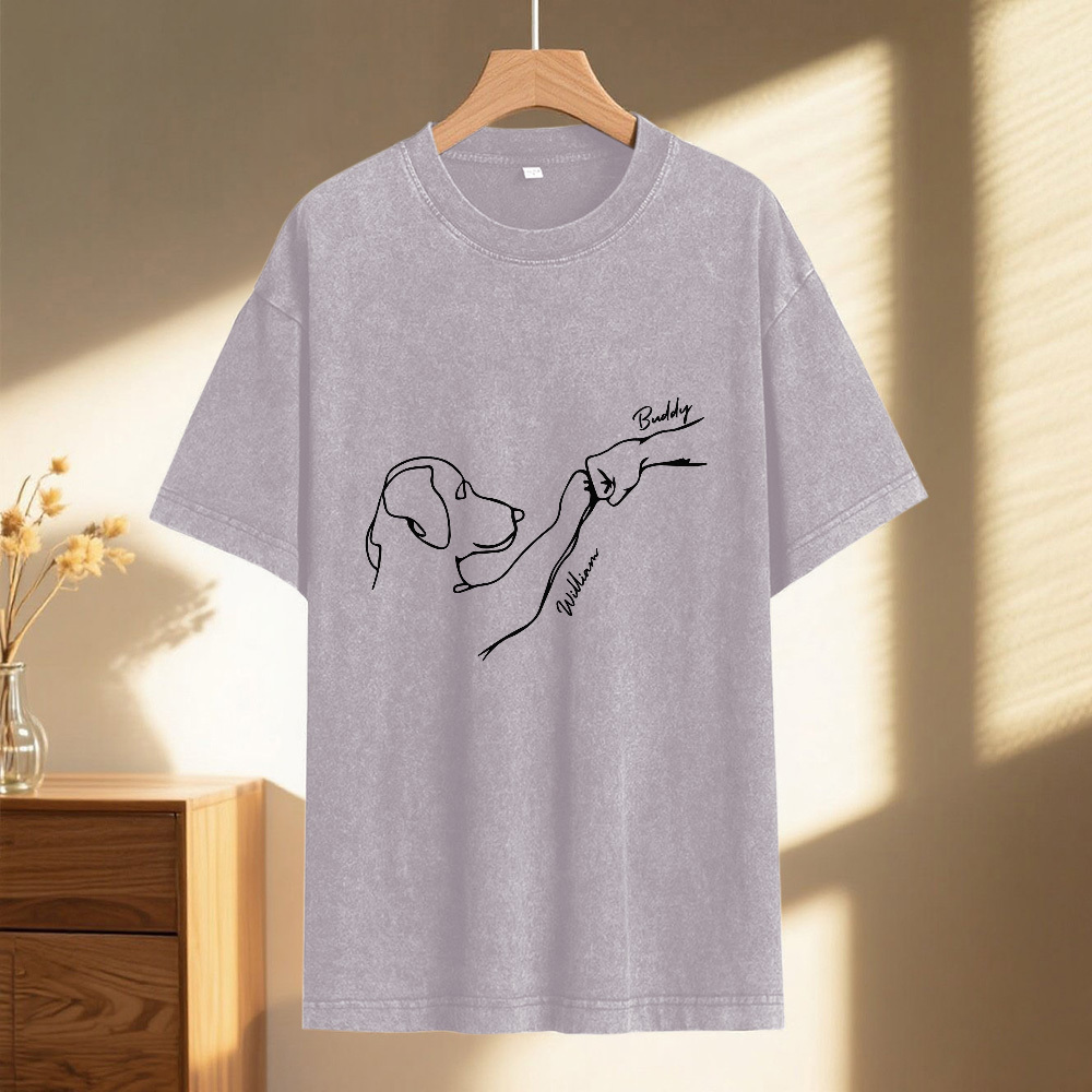 Custom Pet Name Mash T-Shirt Personalized Multicolor Dad Funny Shirt Gift - MyFaceSocksAU