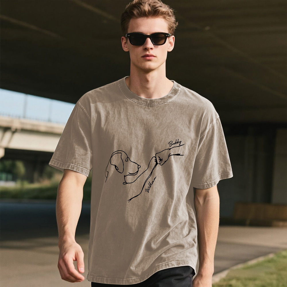 Custom Pet Name Mash T-Shirt Personalized Multicolor Dad Funny Shirt Gift - MyFaceSocksAU