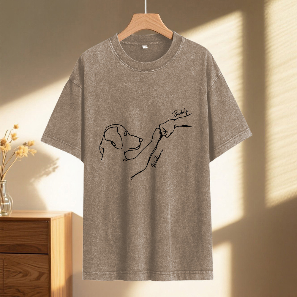 Custom Pet Name Mash T-Shirt Personalized Multicolor Dad Funny Shirt Gift - MyFaceSocksAU