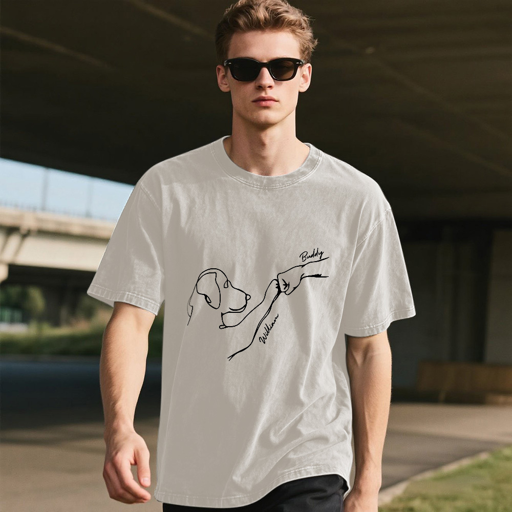 Custom Pet Name Mash T-Shirt Personalized Multicolor Dad Funny Shirt Gift - MyFaceSocksAU