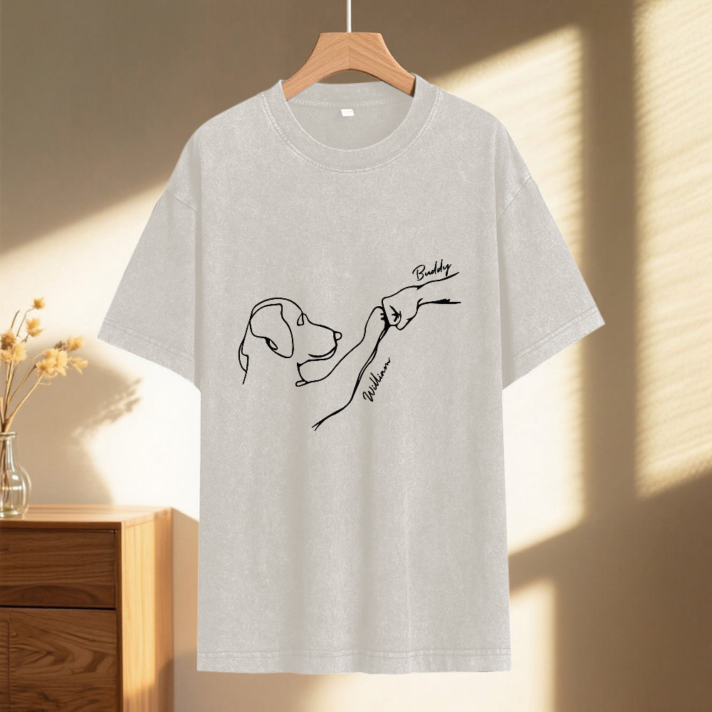 Custom Pet Name Mash T-Shirt Personalized Multicolor Dad Funny Shirt Gift - MyFaceSocksAU