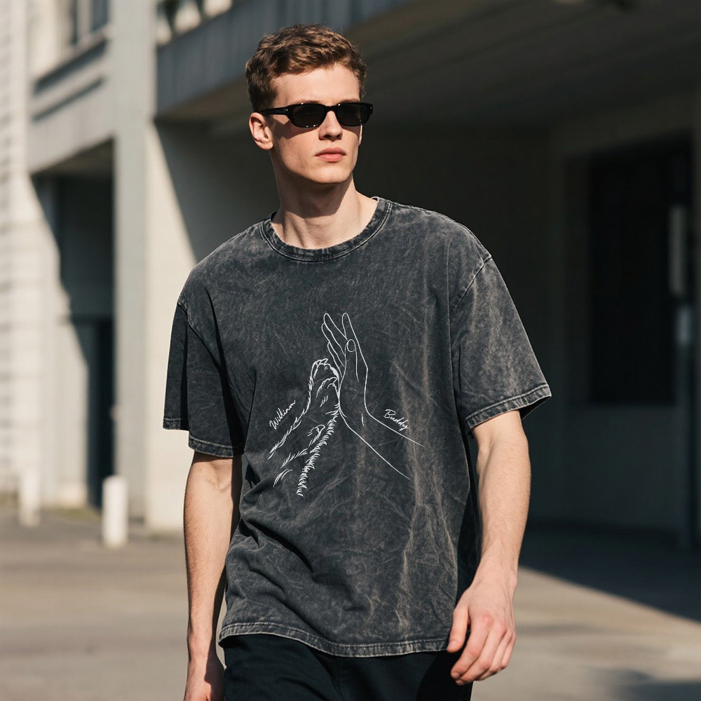 Custom Pet Name Mash T-Shirt Personalized Multicolor Dad Funny Shirt Gift - MyFaceSocksAU