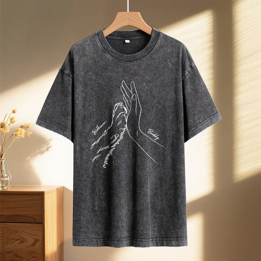 Custom Pet Name Mash T-Shirt Personalized Multicolor Dad Funny Shirt Gift - MyFaceSocksAU