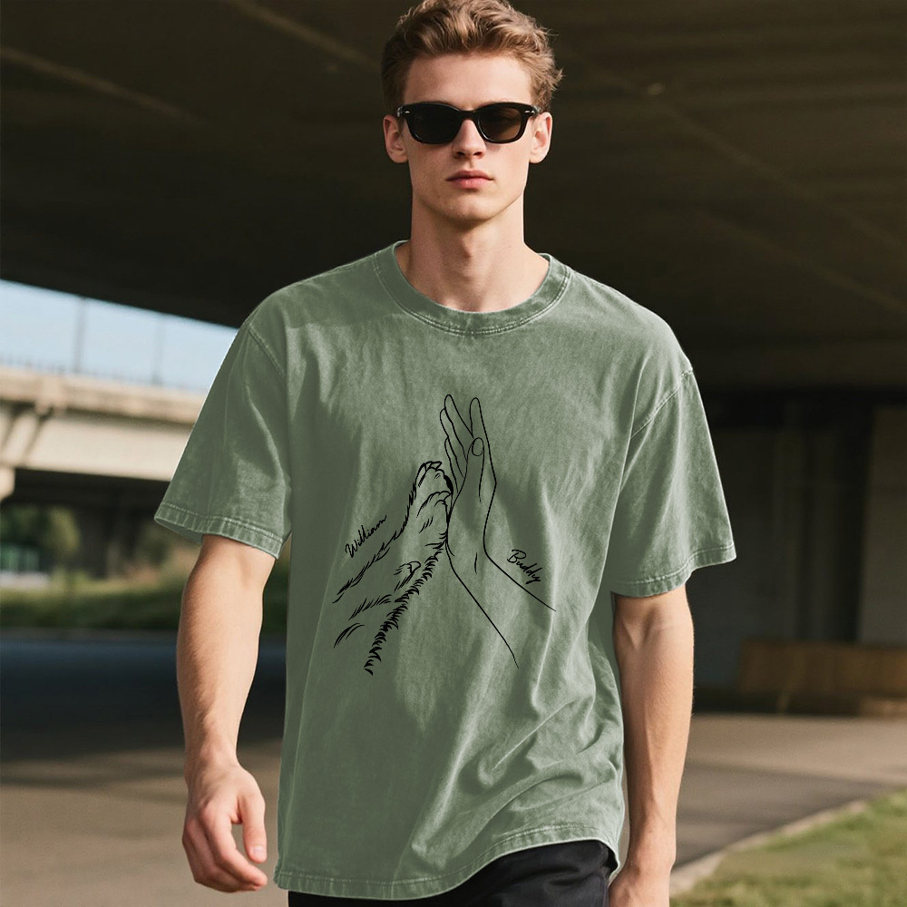 Custom Pet Name Mash T-Shirt Personalized Multicolor Dad Funny Shirt Gift - MyFaceSocksAU