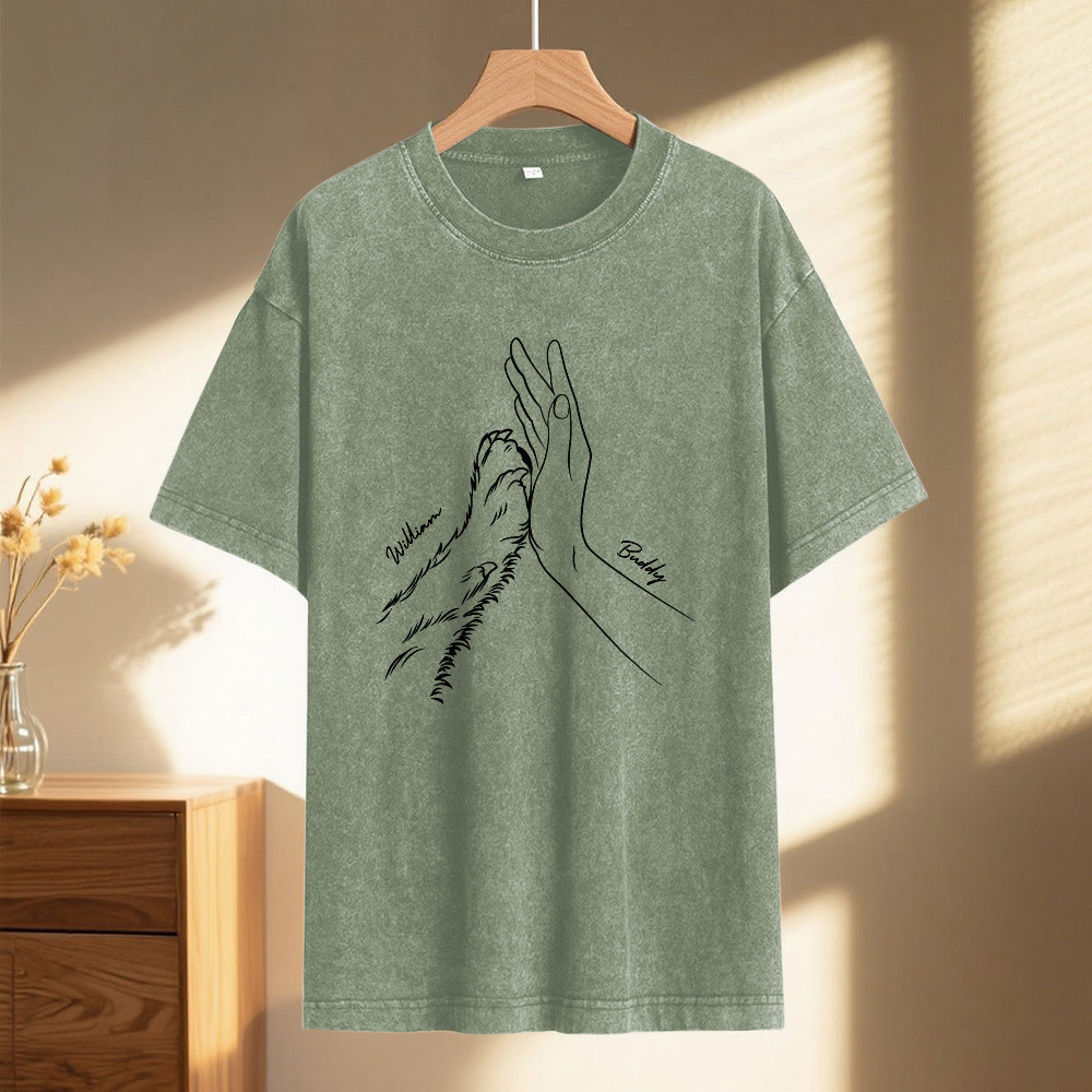 Custom Pet Name Mash T-Shirt Personalized Multicolor Dad Funny Shirt Gift - MyFaceSocksAU