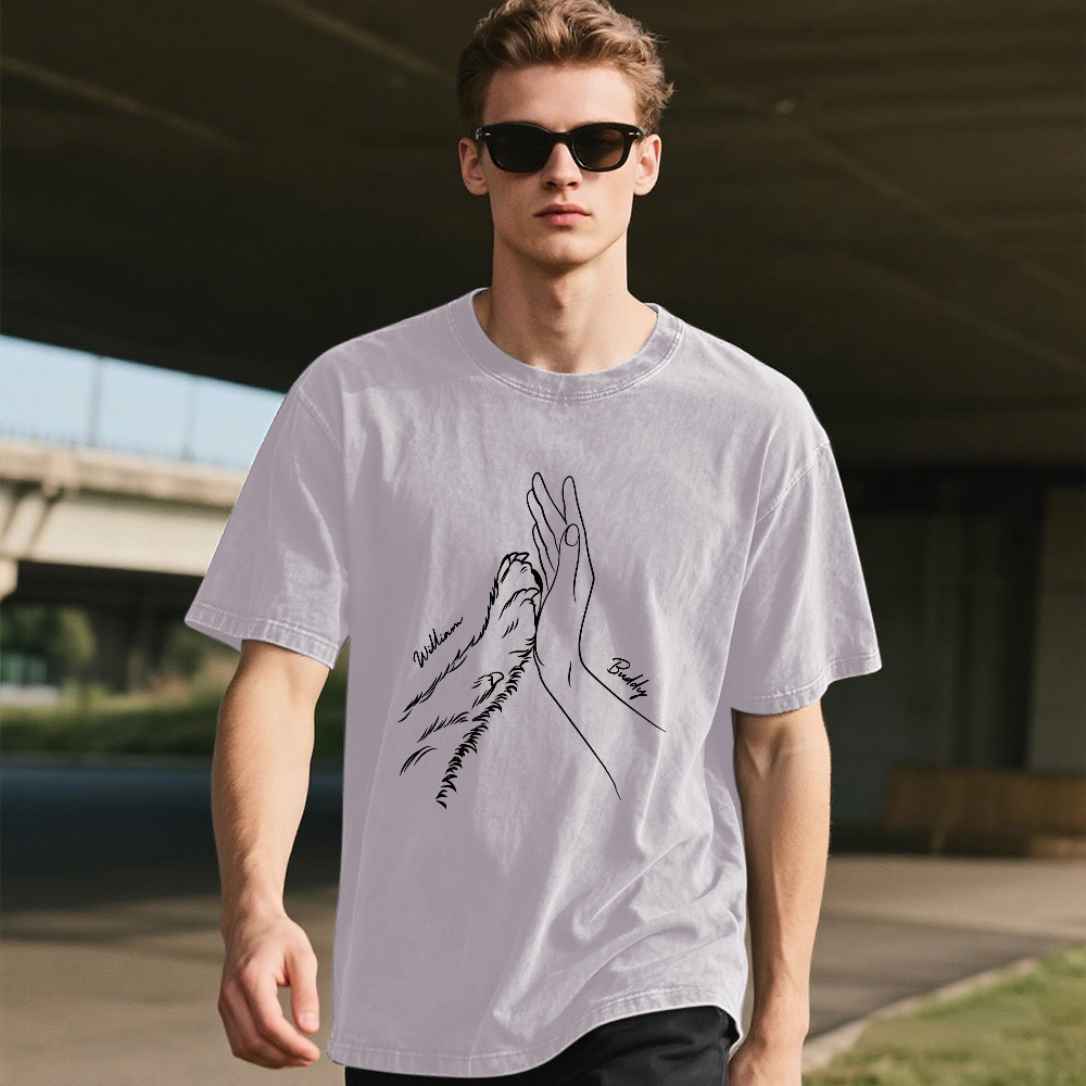 Custom Pet Name Mash T-Shirt Personalized Multicolor Dad Funny Shirt Gift - MyFaceSocksAU