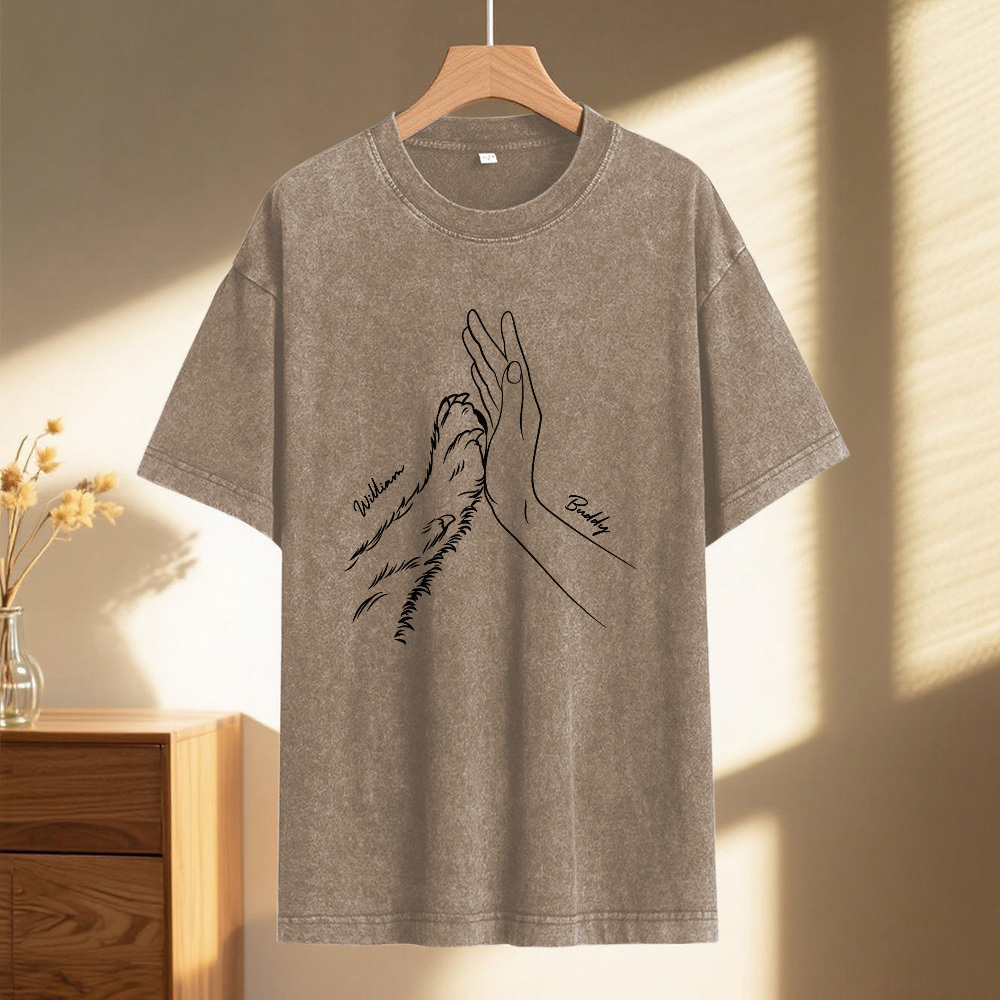 Custom Pet Name Mash T-Shirt Personalized Multicolor Dad Funny Shirt Gift - MyFaceSocksAU