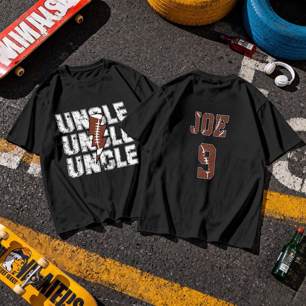 Personalized Photo T-Shirt Custom Black Number And Photo Sports Style Tee Gift for Fans - MyFaceSocksAU