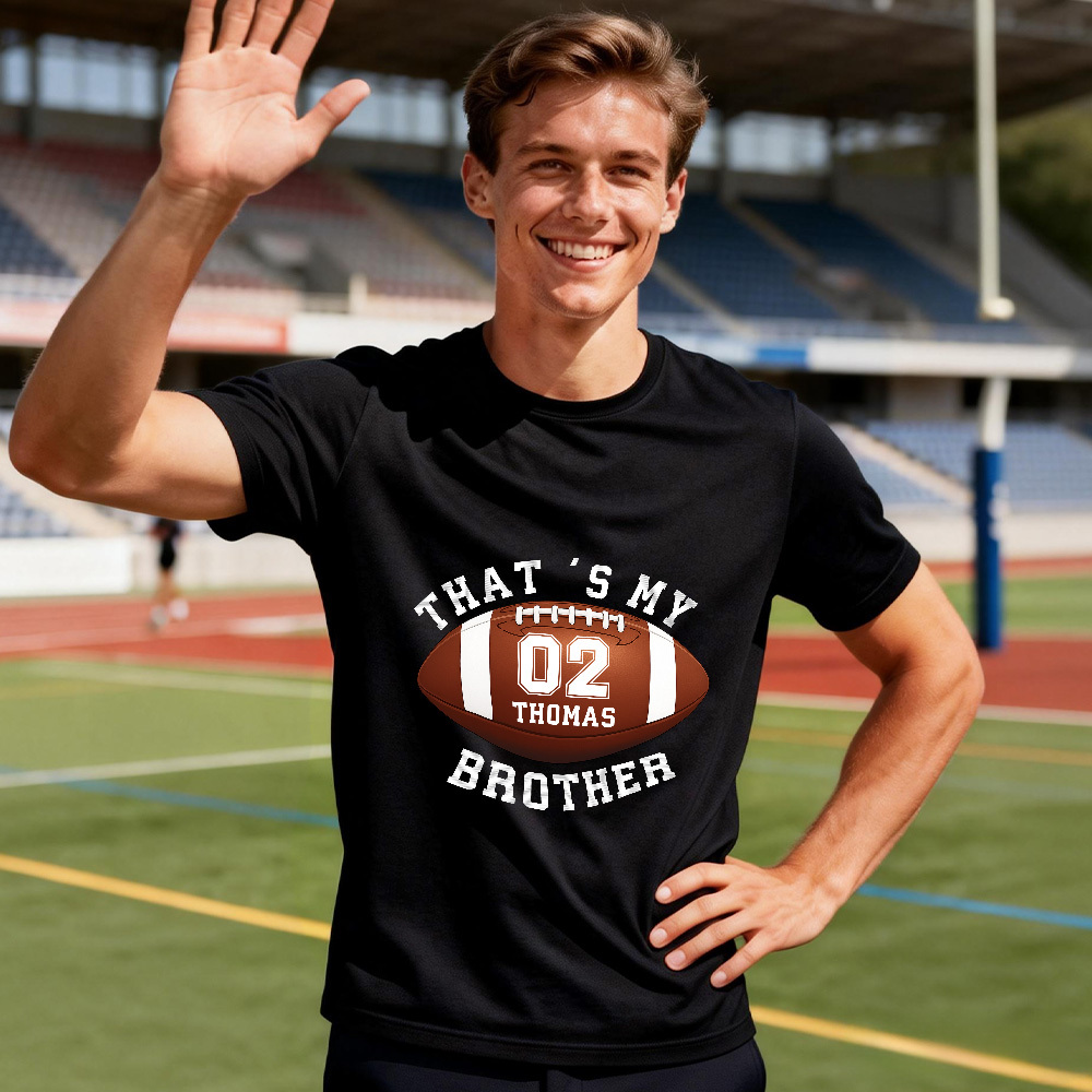 Personalized Photo T-Shirt Custom Black Number And Photo Sports Style Tee Gift for Fans - MyFaceSocksAU