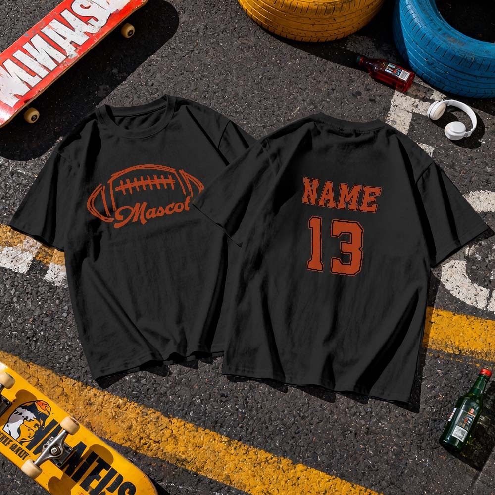 Personalized Photo T-Shirt Custom Black Number And Photo Sports Style Tee Gift for Fans - MyFaceSocksAU