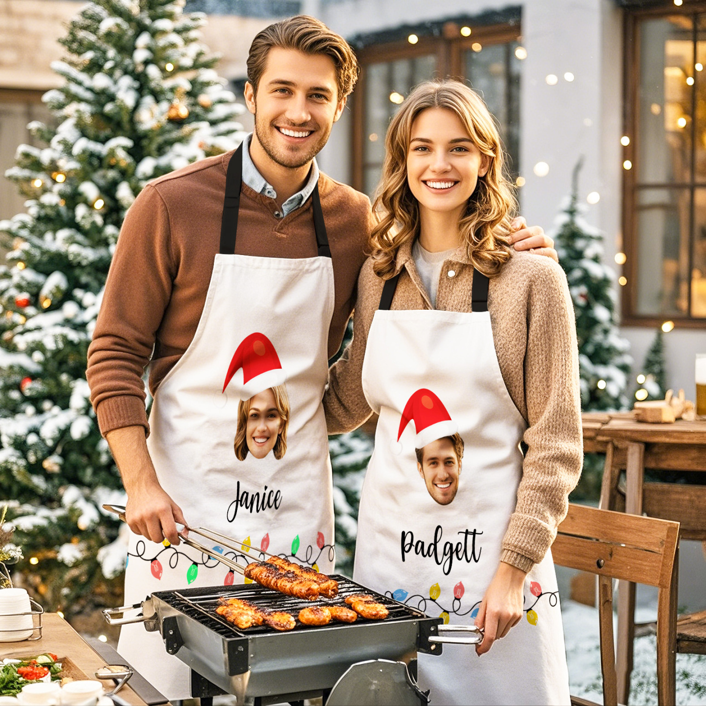 Custom Name Cooking Baking Crew Personalized Apro Personalised Name Chef Apron, Head Chef Cooking Gifts - MyFaceSocksAU