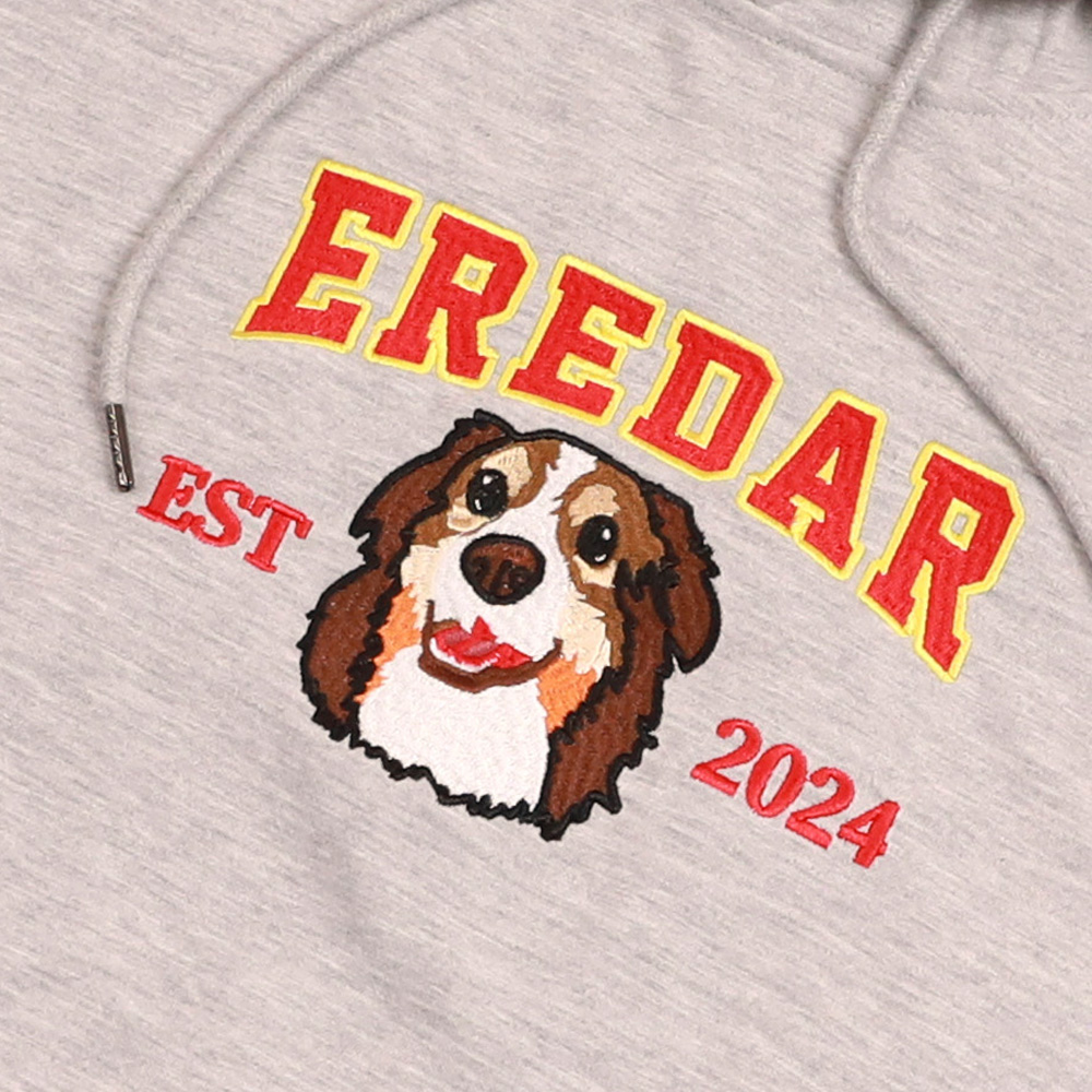 Custom Embroidered Sweatshirt With Pet Portrait Christmas Gifts Embroidery Effect