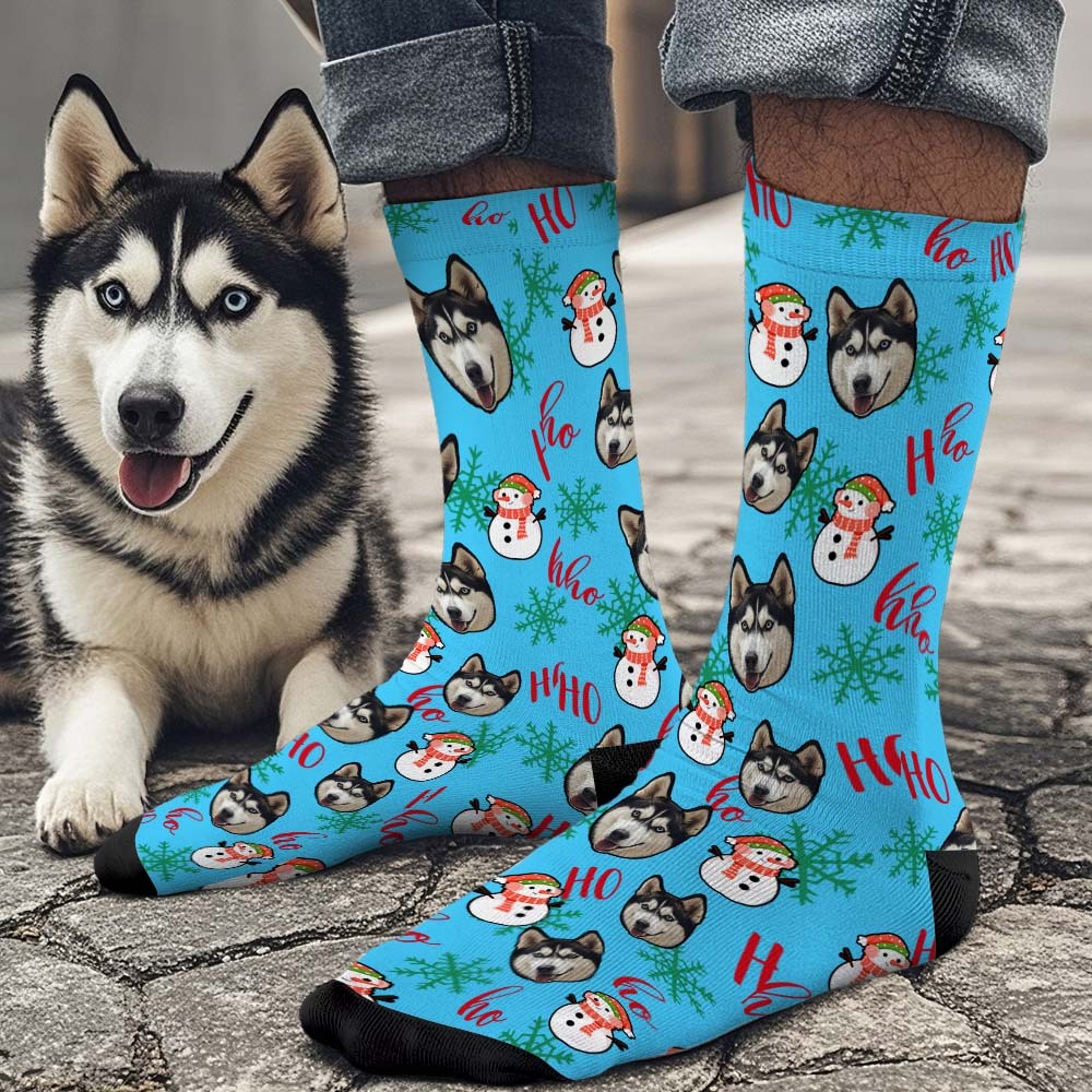 Custom Christmas Face Socks Personalized Funny Custom Designs Best Gift Idea - MyFaceSocksAU