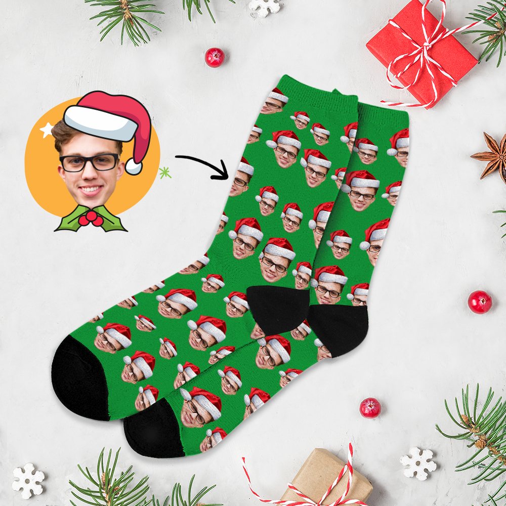 Custom Face Socks Multi -face Breathable Add Pictures Colorful Photo Socks Gifts