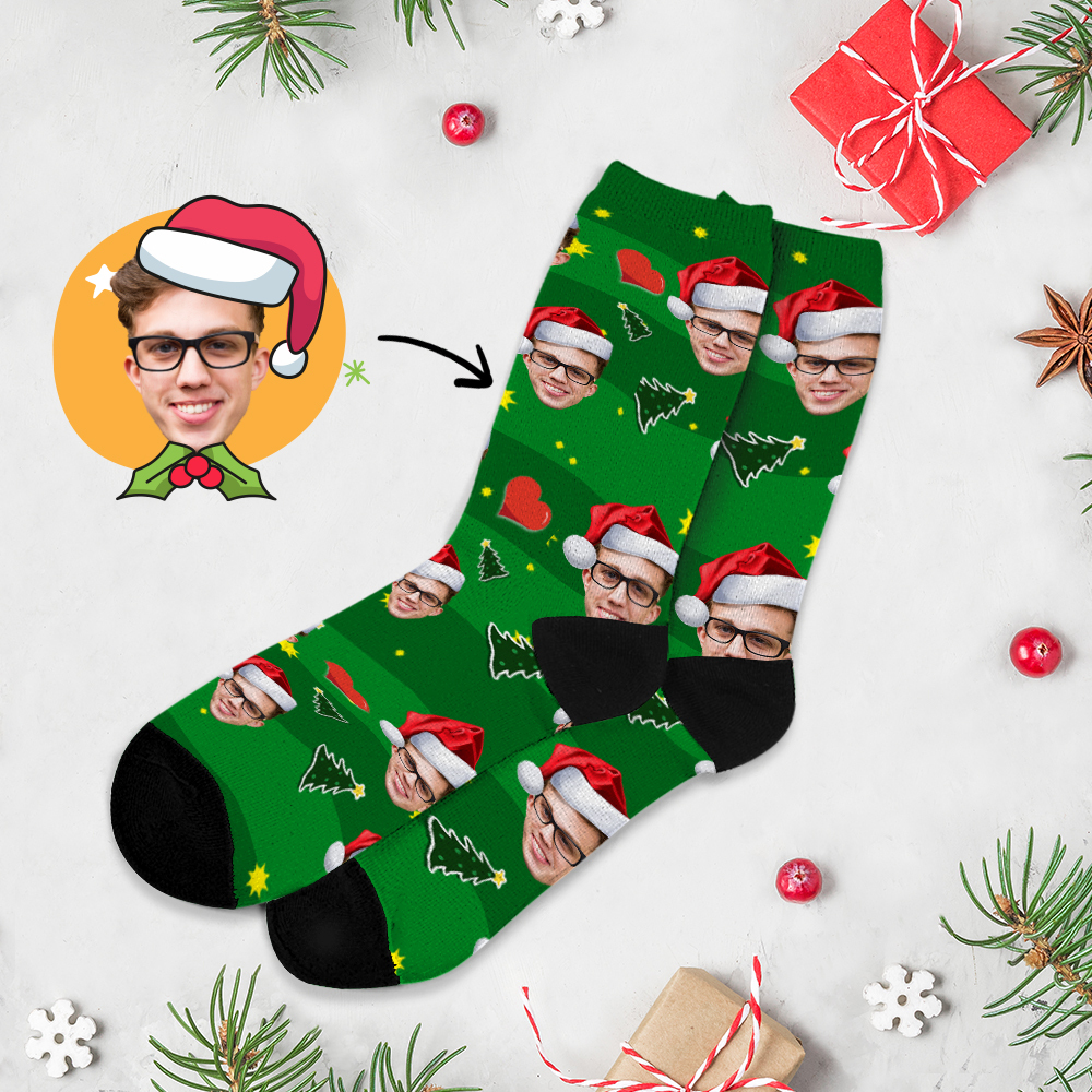 Custom Face Socks Multi -face Breathable Add Pictures Colorful Photo Socks Gifts