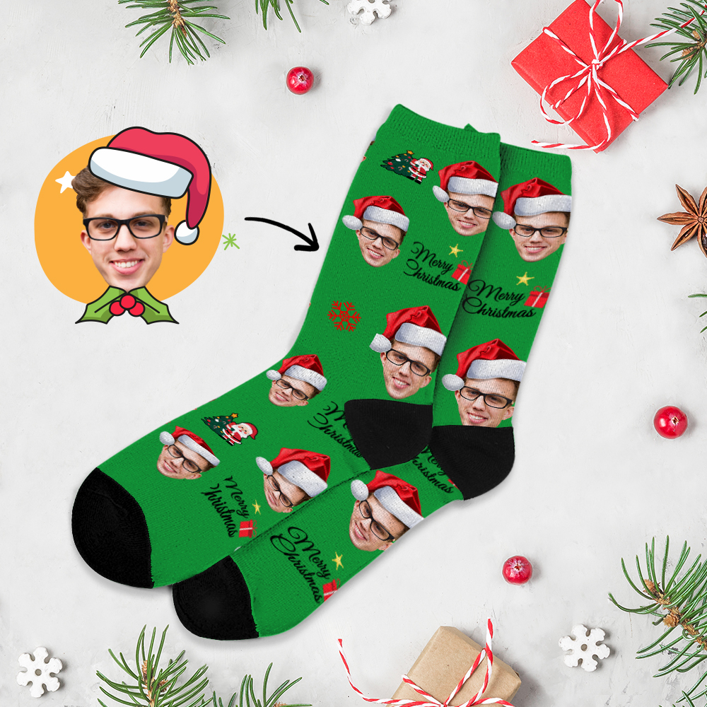 Custom Face Socks Multi -face Breathable Add Pictures Colorful Photo Socks Gifts