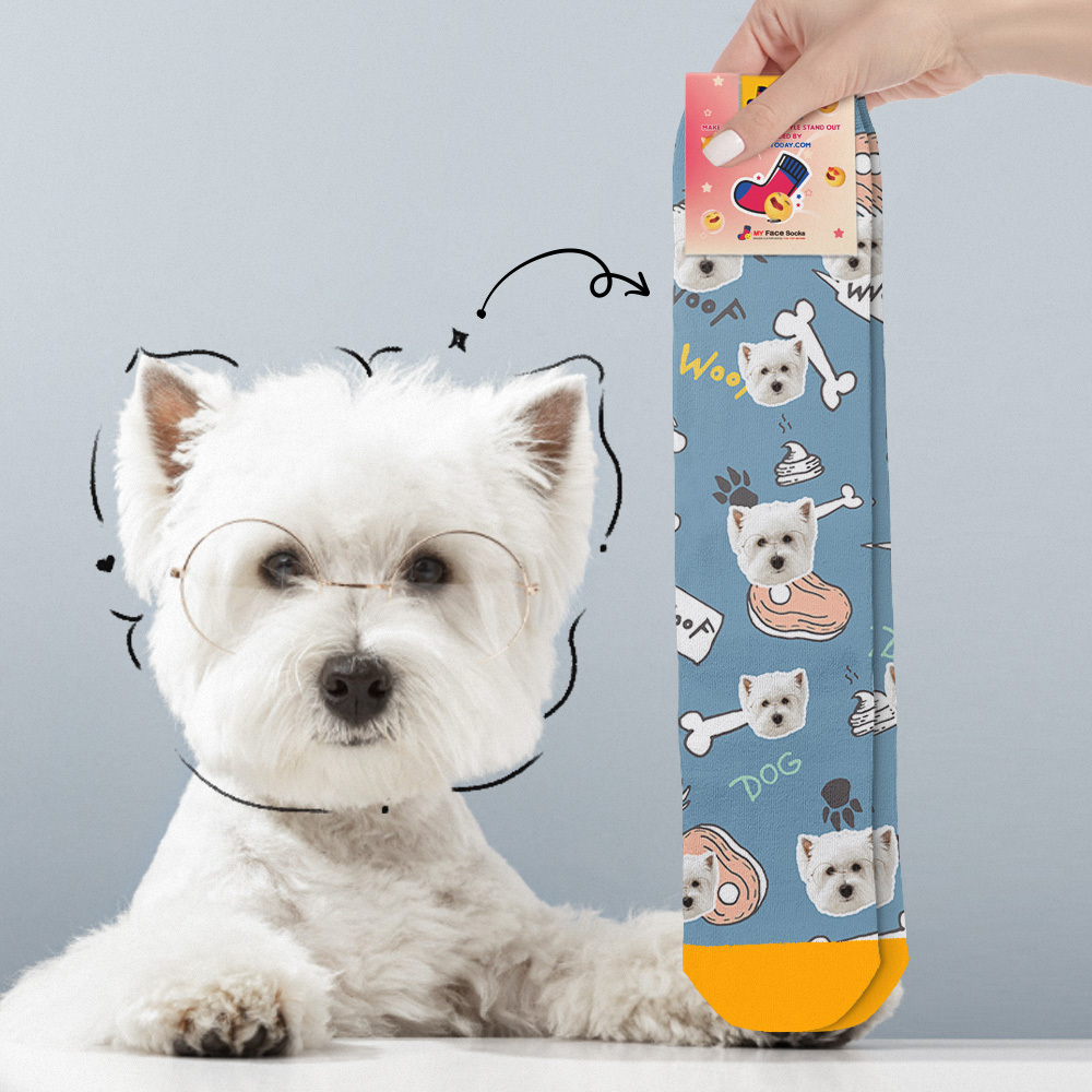 Custom Preview Full Face Photo Printed Socks Personalized Custom Designs Best Gift Idea for Xmas - MyFaceSocksAU