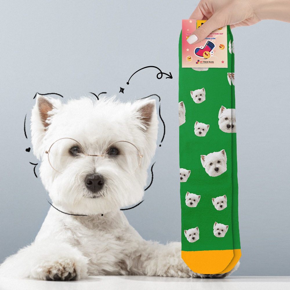Custom Preview Full Face Photo Printed Socks Personalized Custom Designs Best Gift Idea for Xmas - MyFaceSocksAU