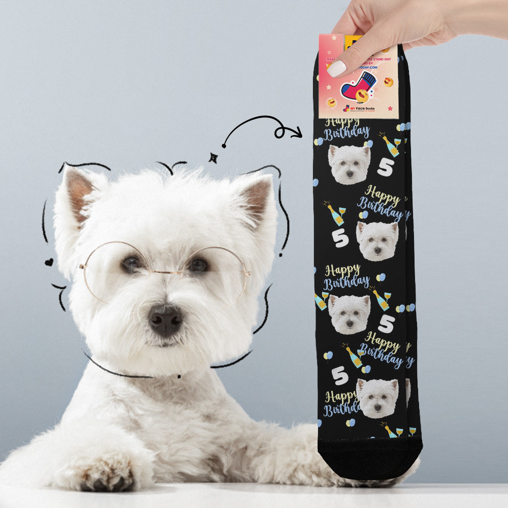 Custom Face Socks Age and Face Socks Birthday Gift Idea Happy Birthday To You - MyFaceSocksAU