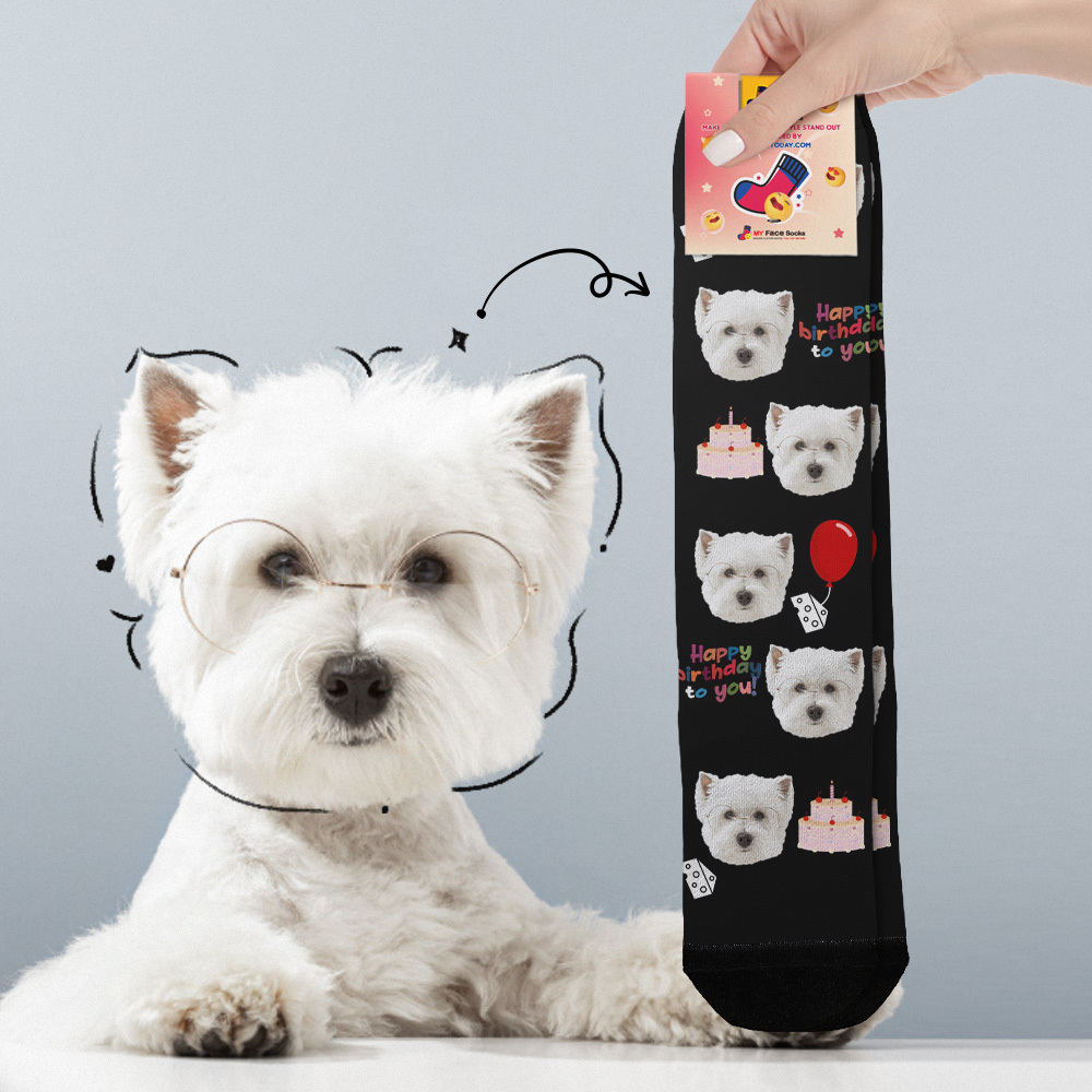 Custom Face Socks Multi-face Breathable Add Pictures Colorful Photo Socks I Love You Socks Gift - MyFaceSocksAU