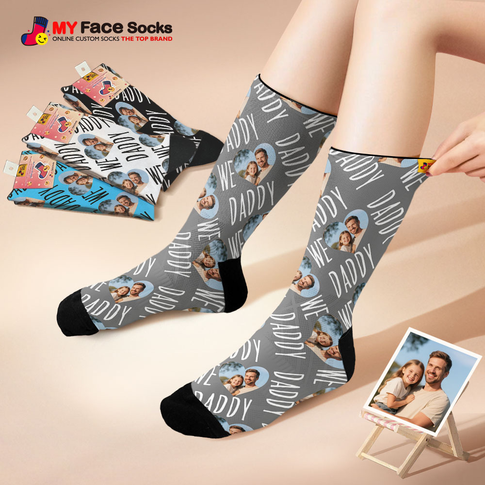 Custom Face Socks Best Ever Dad Photo Socks Photo Print Socks Colorful Dad Socks Personalized Fathers Day Gift - MyFaceSocksAU