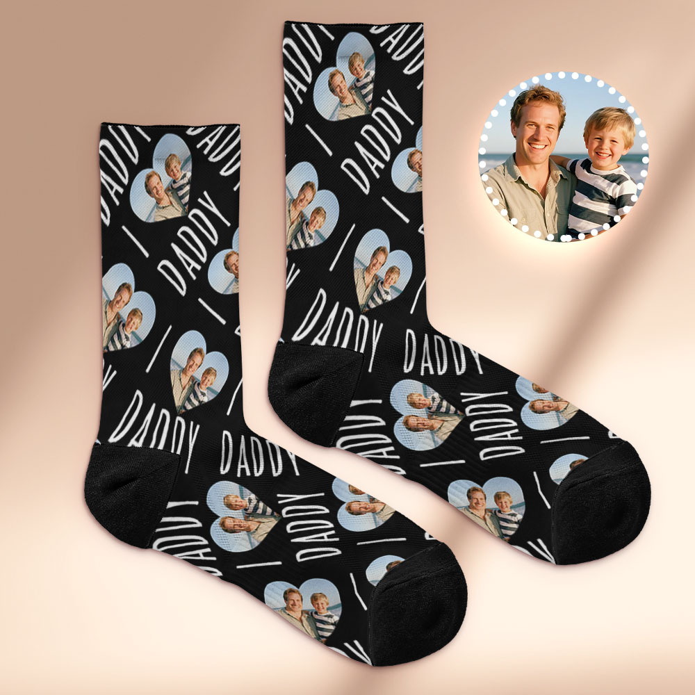 Custom Face Socks Best Ever Dad Photo Socks Photo Print Socks Colorful Dad Socks Personalized Fathers Day Gift - MyFaceSocksAU