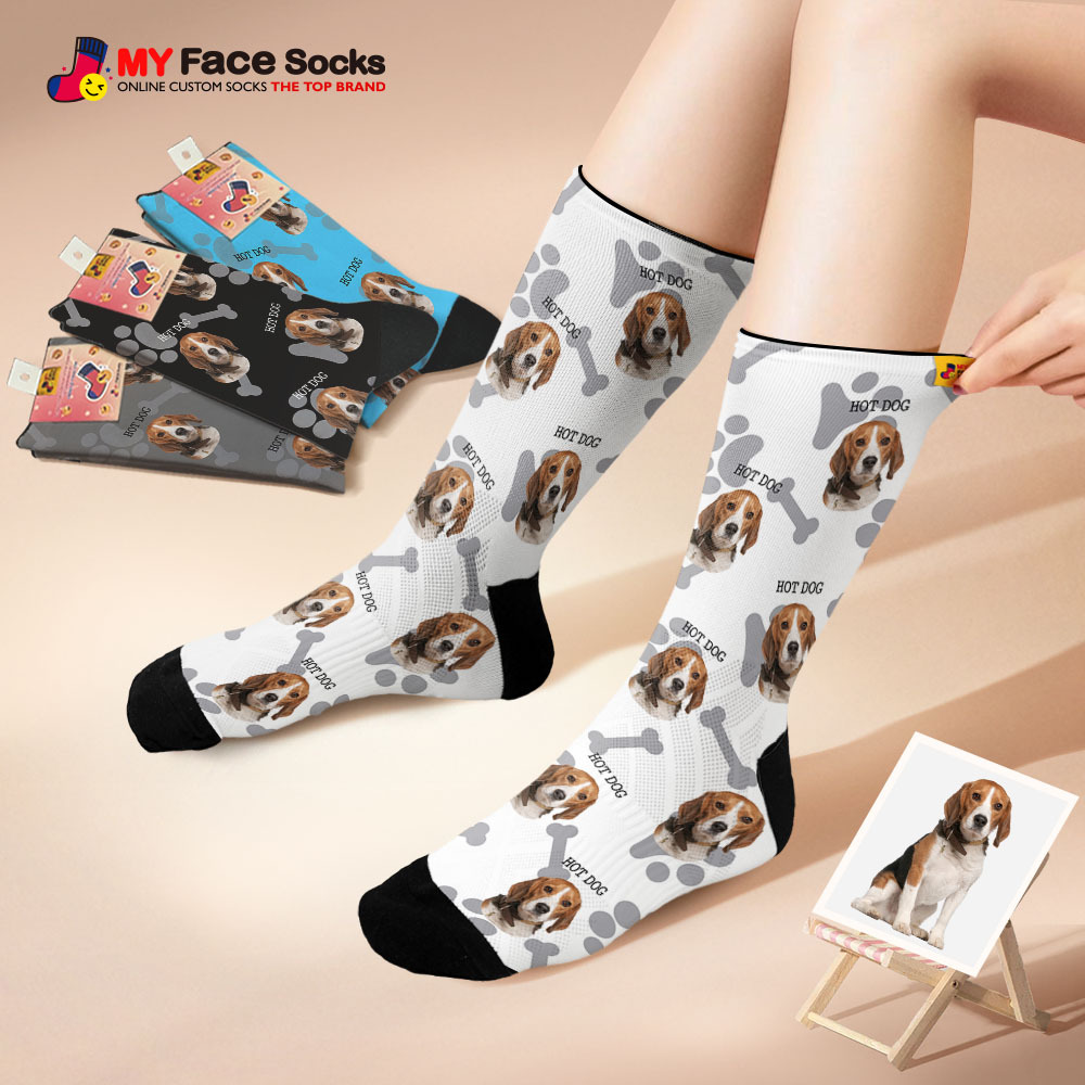 Custom Face Socks I Love Daddy Face Socks Photo Print Socks Colorful Dad Socks Personalized Fathers Day Gift - MyFaceSocksAU