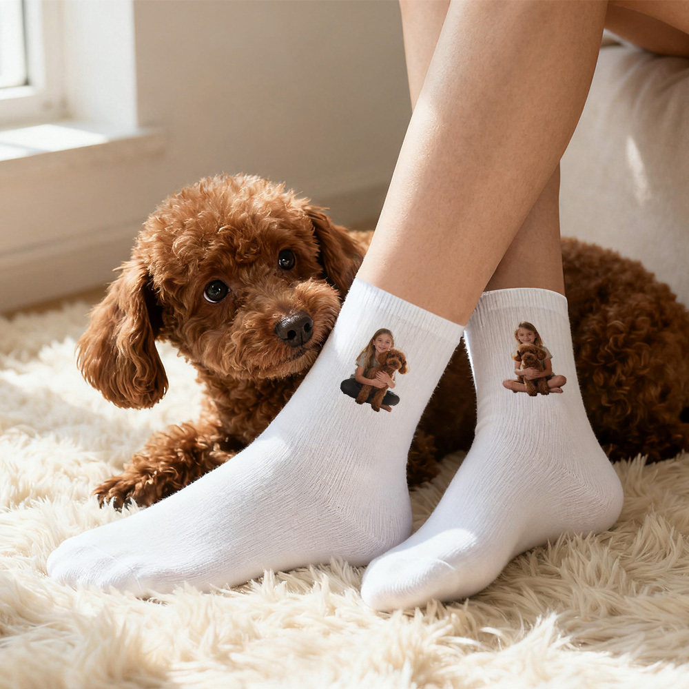 Custom Socks with Photo Christmas Gifts Women Socks Personalized Pets Picture Socks Gift Custom Pets Lover Gifts for Men Socks