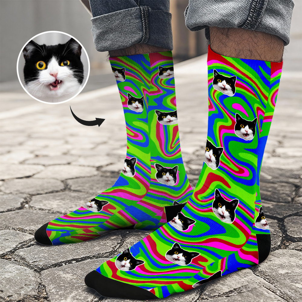 Christmas Gifts Custom Funny Face Socks Personalized Funny Custom Design Best Gift Idea for Xmas - MyFaceSocksAU