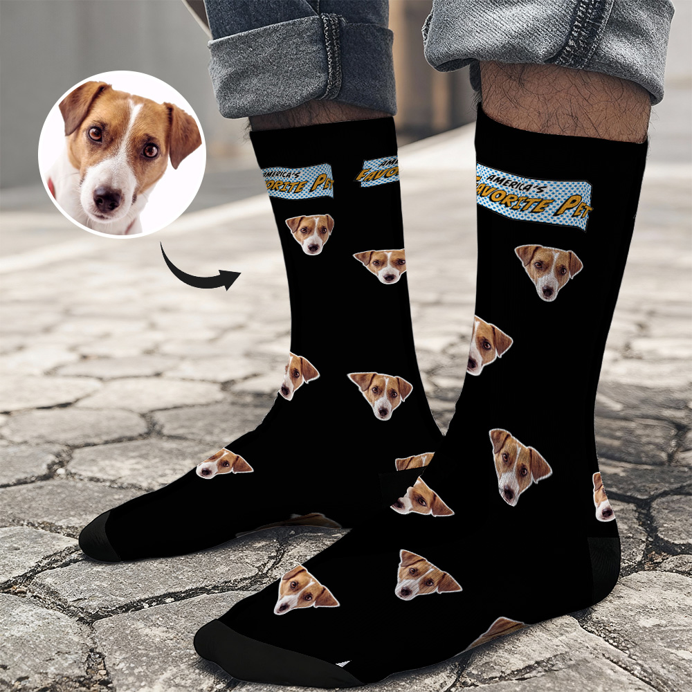 Christmas Socks Custom Face Socks Personalized Funny Custom Design Best Gift Idea for Xmas