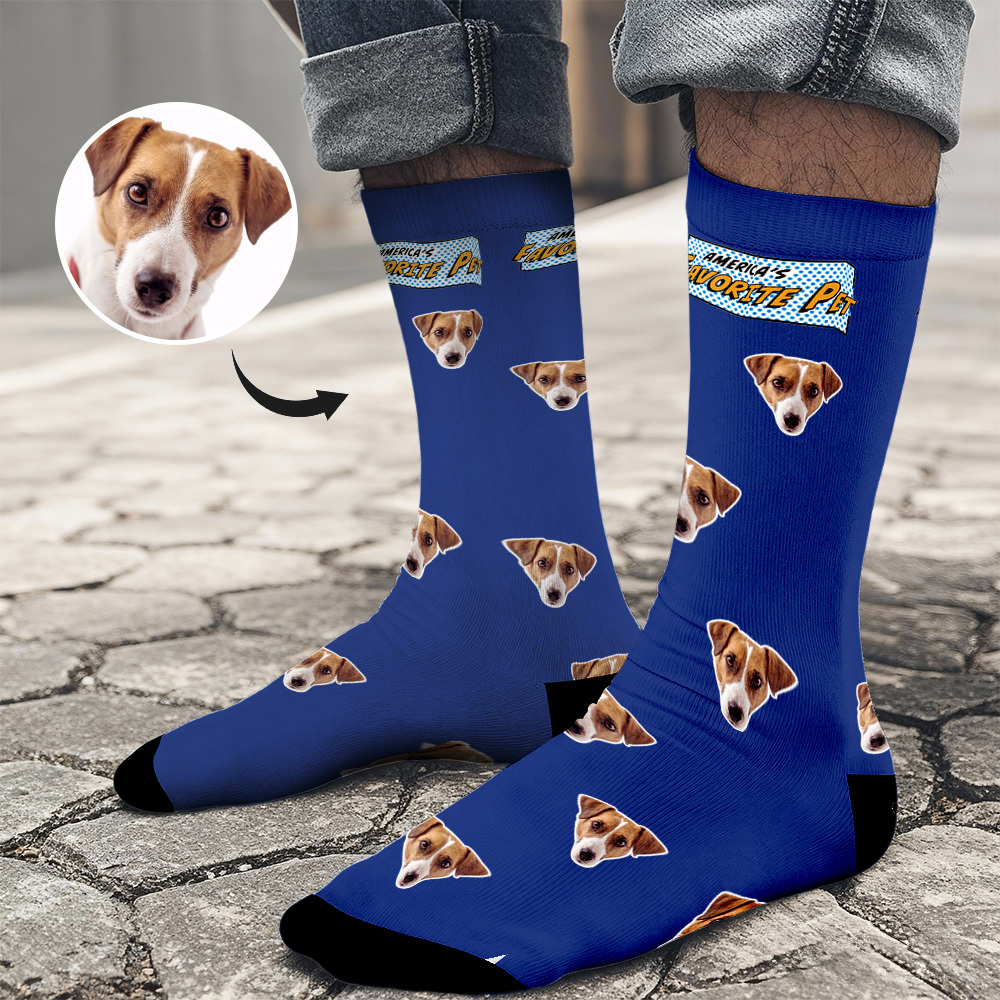 Christmas Gifts Custom Funny Face Socks Personalized Funny Custom Design Best Gift Idea for Xmas - MyFaceSocksAU