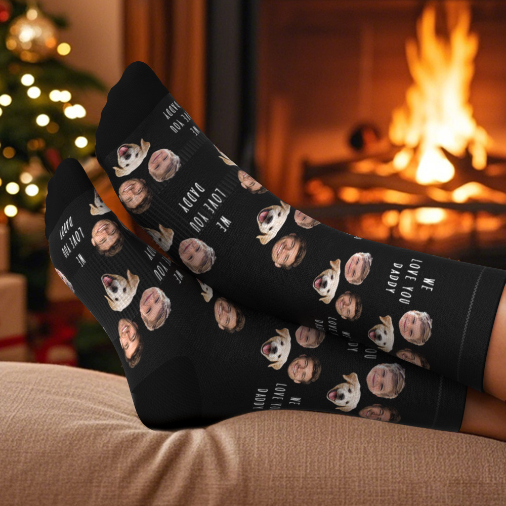 Personalized Christmas Socks Custom Face Socks Personalized Funny Christmas Face Socks Gift - MyFaceSocksAU
